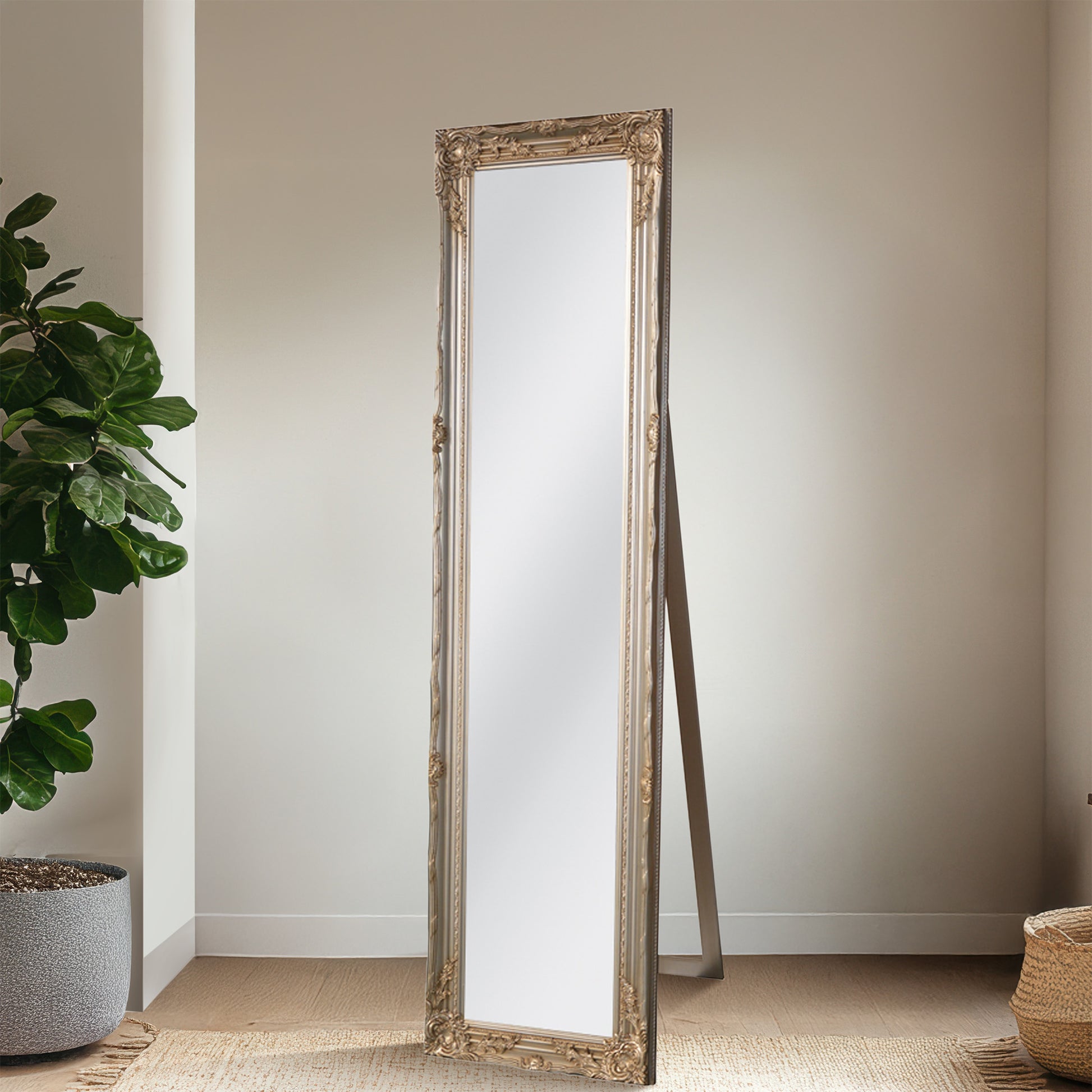 Hani Full-Length Mirror full length in an entryway