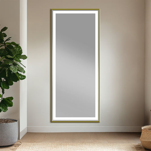 Sage Full-Length Mirror full length in an entryway