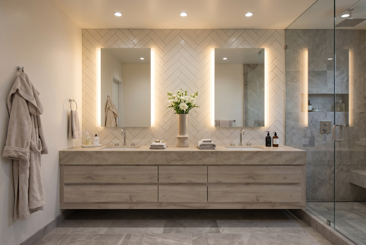 Veil Lighted Mirror